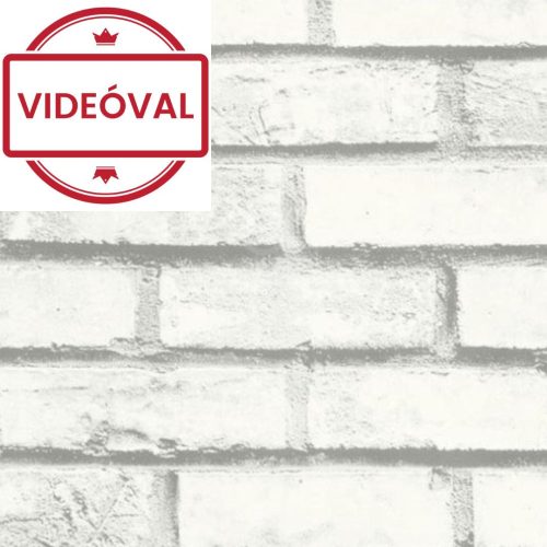 Gekkofix/Venilia BRICK WHITE 55679 szürkésfehér tégla mintás öntapadós fólia 90cm