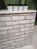 Gekkofix/Venilia BRICK WHITE 55679 szürkésfehér tégla mintás öntapadós fólia 90cm