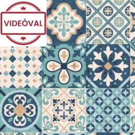   Gekkofix/Venilia Cassablue marokkói csempe mintás öntapadós fólia 55844