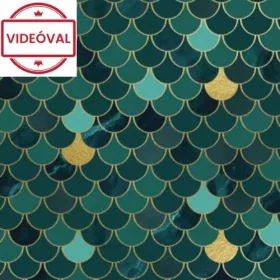   Gekkofix/Venilia Scale tiles art deco csempe mintás öntapadós fólia 55848