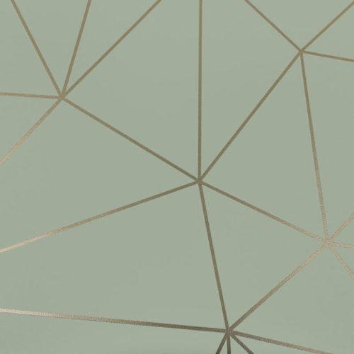 Gekkofix/Venilia Deco Premium Polygon Gold grafikus mintás öntapadós fólia 56133