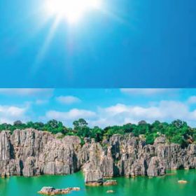   STATIC PANORAMA SHILIN STONES sziklapart statikus üvegfólia 56217