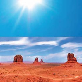   STATIC PANORAMA MONUMENT VALLEY sivatag statikus üvegfólia 56218