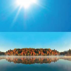   STATIC PANORAMA FOGGY AUTUMN ködös ősz statikus üvegfólia 56224