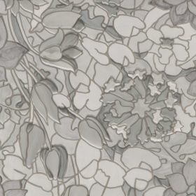   VENILIA / GEKKOFIX TULIPS GREY SZÜRKE TULIPÁNOK SZTATIKUS ÜVEGFÓLIA 45cm x 1,5m