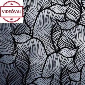   VENILIA/ GEKKOFIX BALEA SILVER BLUE ezüstös banánlevél mintás öntapadós fólia 56529