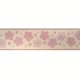 Fehér alapon rózsaszín virág mintás bordűr 5692-1