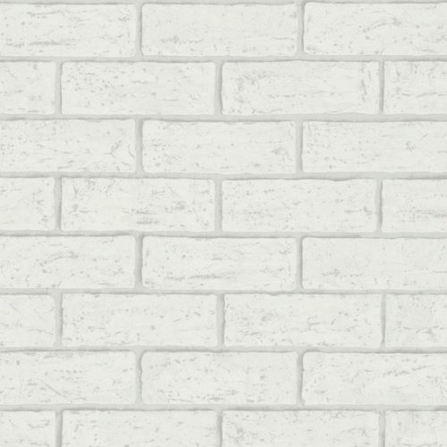 Fehér szürke tégla mintás tapéta 58407