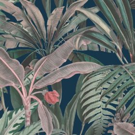   Magic Walls-Nature trópusi hangulatú poszter sötétkék-mályva 590128