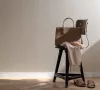 Loft Superior drapp-barna rattan-szövött mintás tapéta 59301