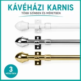 Kávéházi karnis több színben és méretben