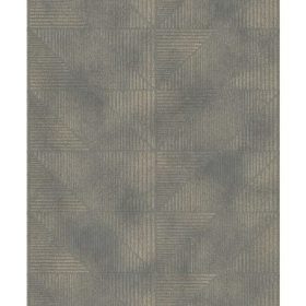   Welcome home sötétszürke-bronz geometria mintás modern tapéta 653946