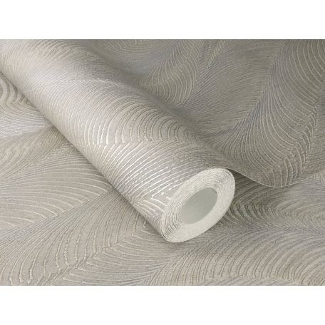 Incanto világosszürke-ezüst hullámzó mintás texturált tapéta 659634