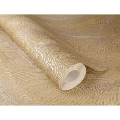 Incanto arany-ezüst hullámzó mintás texturált  tapéta 659641