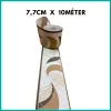 Bézs-sötétbarna arany hullámmintás tapétaszegély  7,7 cm 703-06