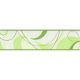 Zöld fehér hullámos bordűr 703-22 