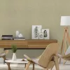 Farm Living natur szövött rattan hatású melegbarna - hínárzöld színű tapéta  709452