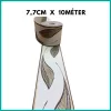 Bézs-sötétbarna arany nagy levélmintás tapétaszegély  7,7 cm 710-06