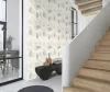 Unsere fehér/szürke geometriai mintás modern tapéta 735956