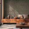  Texture Art dohánybarna-fekete betonmintás tapéta 78629-5