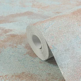    Texture Art absztrakt hullámmintás türkiz- rosegold tapéta 78656-5