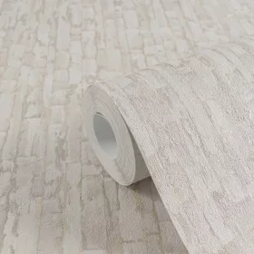    Texture Art absztrakt fa-funérhatású középszürke-világosszürke-arany tapéta 78666-2