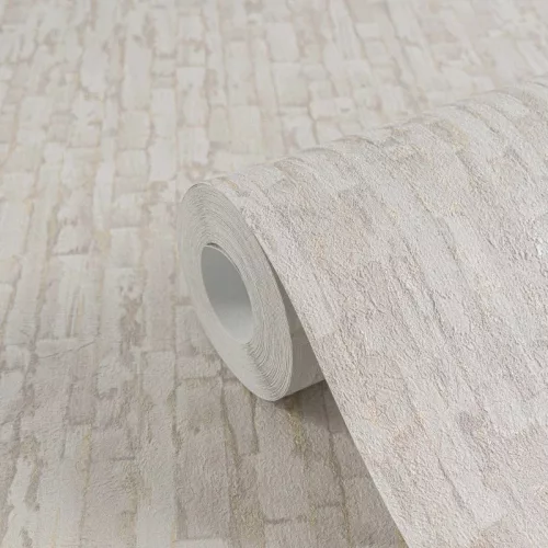  Texture Art absztrakt fa-funérhatású középszürke-világosszürke-arany tapéta 78666-2