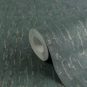    Texture Art absztrakt fa-funérhatású méregzöld tapéta 78666-4