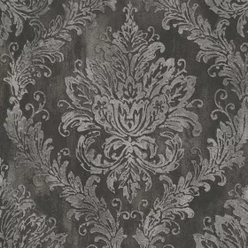   A.S. Création History of Art 2 79049-6 fekete-ezüst barokk mintás elegáns vlies tapéta