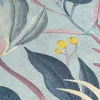 Boho világoskék alapon mályva virágmintás vlies tapéta, A.S. Création COSMOLiving 79062-1 Petal Poetry
