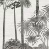 79162-5 Cuba 2 Fekete-fehér-metál dekor tapéta lombos fa mintával
