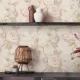  Pint Walls krém-rózsaszín romantikus rózsa és bazsarózsa mintás vlies tapéta 79167-1
