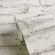 Attractive 3D mintás téglafal hatású fehér-szürke tapéta 79194-1