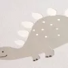 Kids Studio világosszürke alapon szürke-barna színű dinoszaurusz mintás tapéta 79257-1