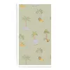 Kids Studio aloeverazöld alapon afrikai állatmintás tapéta 79262-2