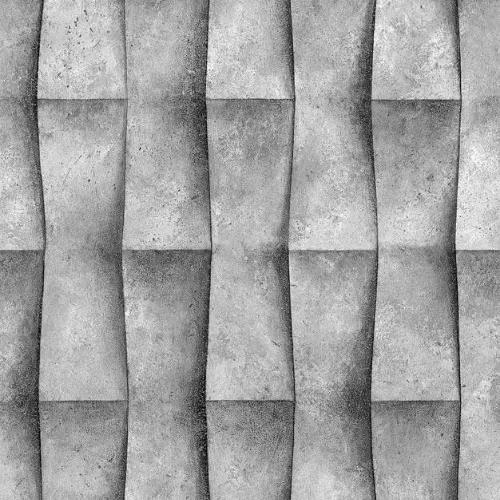 Mona geometriai mintás grafitszürke-fehér tapéta 81649