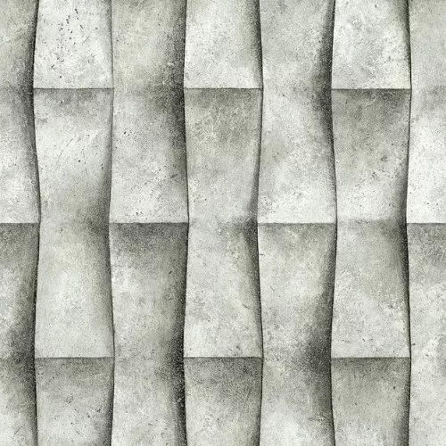 Mona geometriai mintás fekete-fehér-szürke színű  tapéta 81651