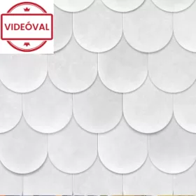  Leyla világosszürke hódfarkú cserépmintás tapéta 81660