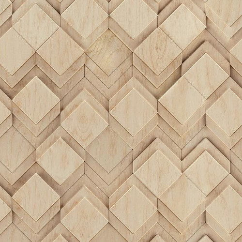 Mona geometrikus rombuszmintás  agyagbarna fekete tapéta 81675