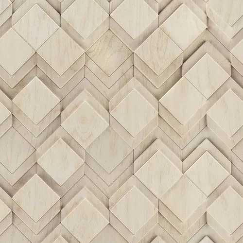 Mona geometrikus rombuszmintás hideg barna-szürke tapéta 81677