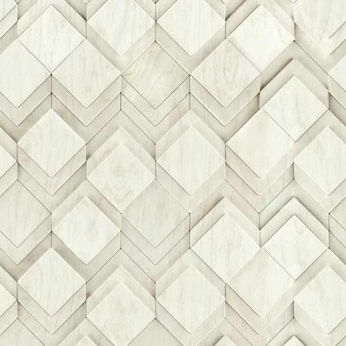 Mona geometrikus rombuszmintás bézs-szürkésbarna tapéta 81679
