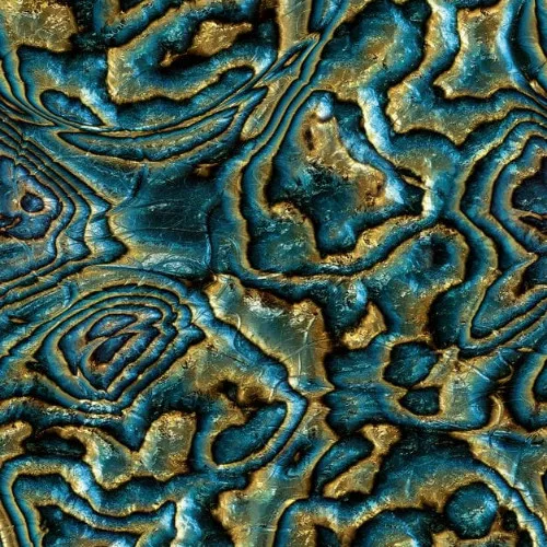 Mona örvénylő 3D mintás, türkizkék-fekete tapéta 81693