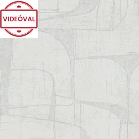   Leyla  törtfehér - szürke absztrakt geometriai mintás tapéta 82451