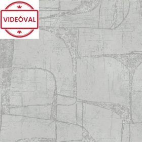   Leyla világosszürke absztrakt geometriai mintás tapéta 82452