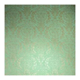   Novamur Oriana zöld alapon aranysárga ornamentikus vlies tapéta 82510
