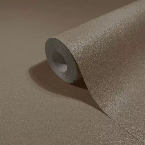 Naomi egyszínű latte barna natur mintanélküli tapéta 82533