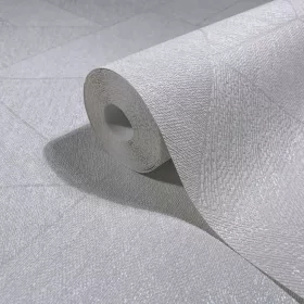   Naomi geometriai mintás szövött hatású  gyöngyházfehér tapéta 82545
