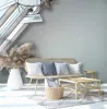 Naomi elegáns geometriai mintás kékesszürke/fehér színű  tapéta 82551