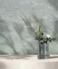 Zöld/platinaezüst vakolathatású PIA tapéta 82571