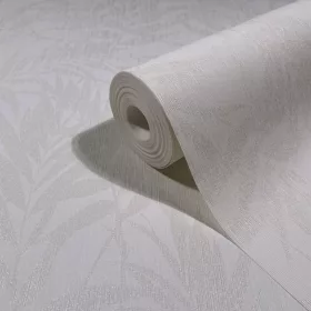 Szürkésdrapp modern levélmintás PIA tapéta 82590